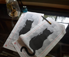 Load image into Gallery viewer, Cat & Spider (Printed Cloth)