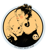 Load image into Gallery viewer, Flipped Heart Club (Vinyl Sticker)
